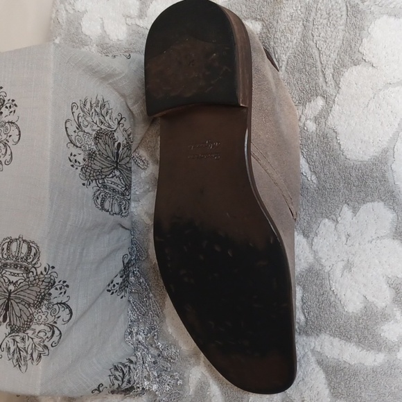 BACCO BUCCI ESTUDIO SIZE 10.  Men's Tan Suede Dress Shoes - Picture 6 of 10